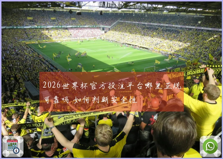 2026世界杯官方投注平台哪里正规可靠吗 如何判断安全性